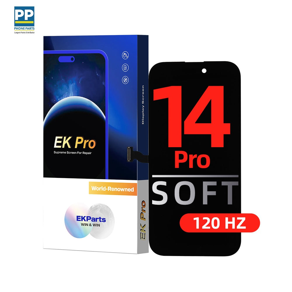 EK Pro COF FHD 120hz Soft OLED LCD Screen For iPhone 14 Pro