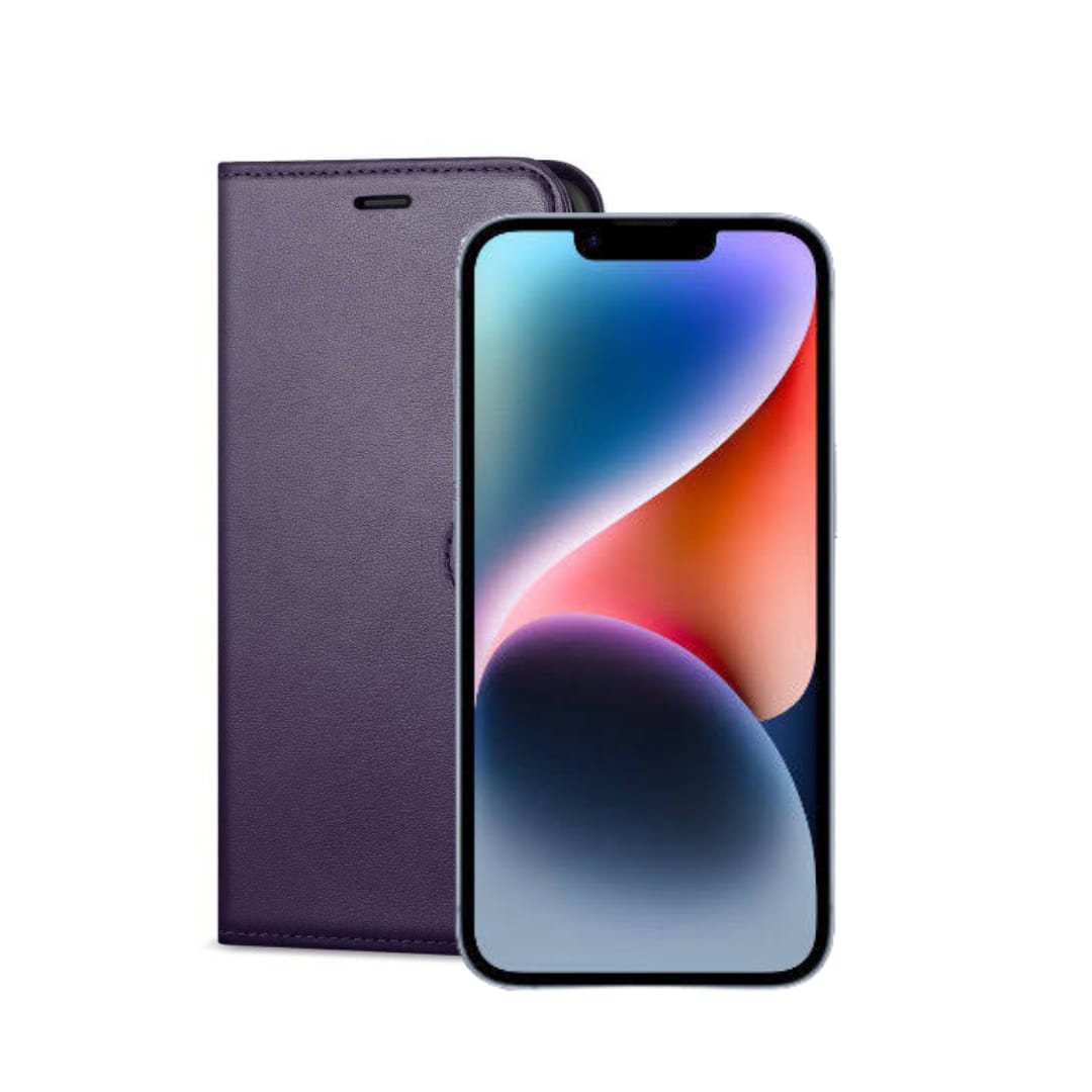 Wallet Flip Case For iPhone 14 – Black