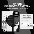 Diagnosable Battery for iPhone 15 Pro Max with OEM IC and PCB Board, No Pop-Up, No Soldering Required