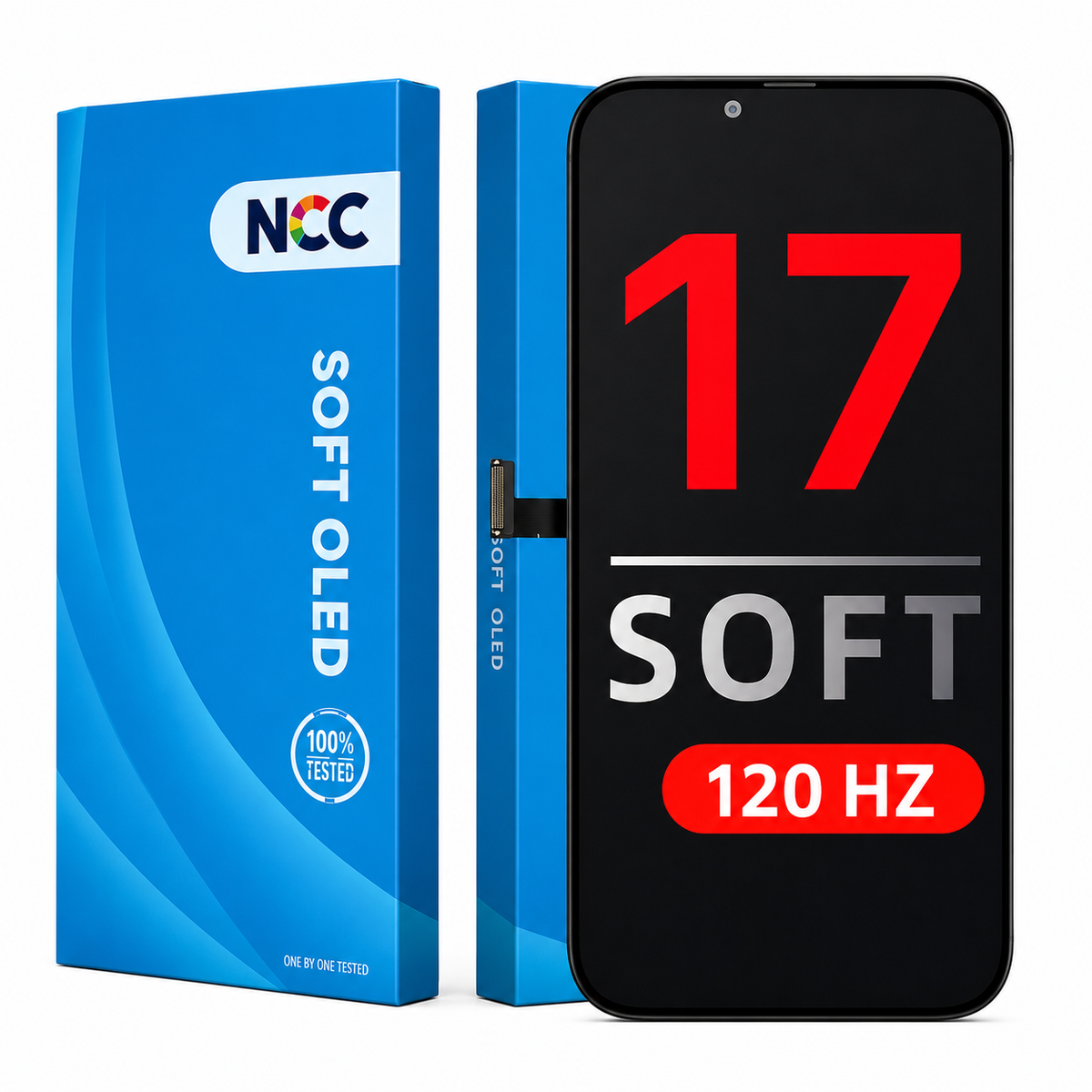 iPhone 17 120hz Soft OLED LCD Screen NCC