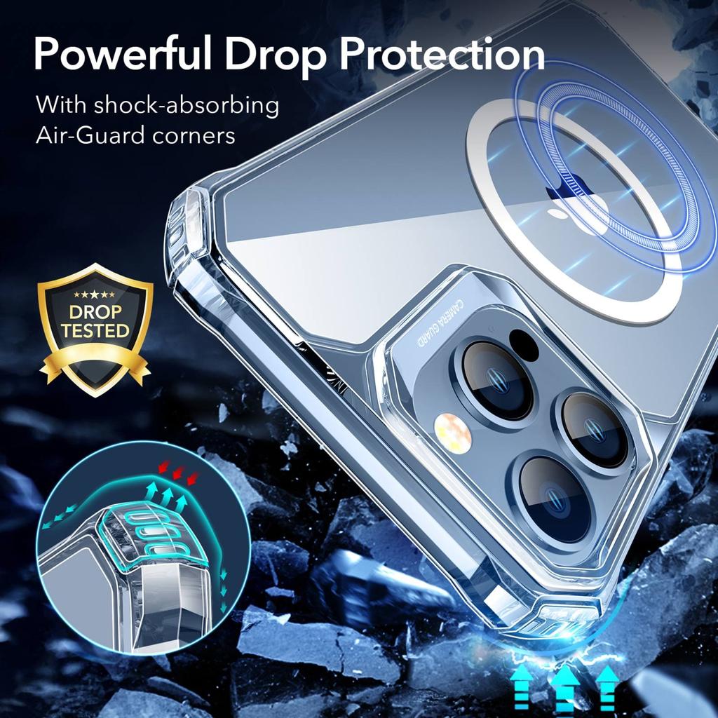 ESR iPhone 13 Pro Max Air Armor Clear Case with Halolock