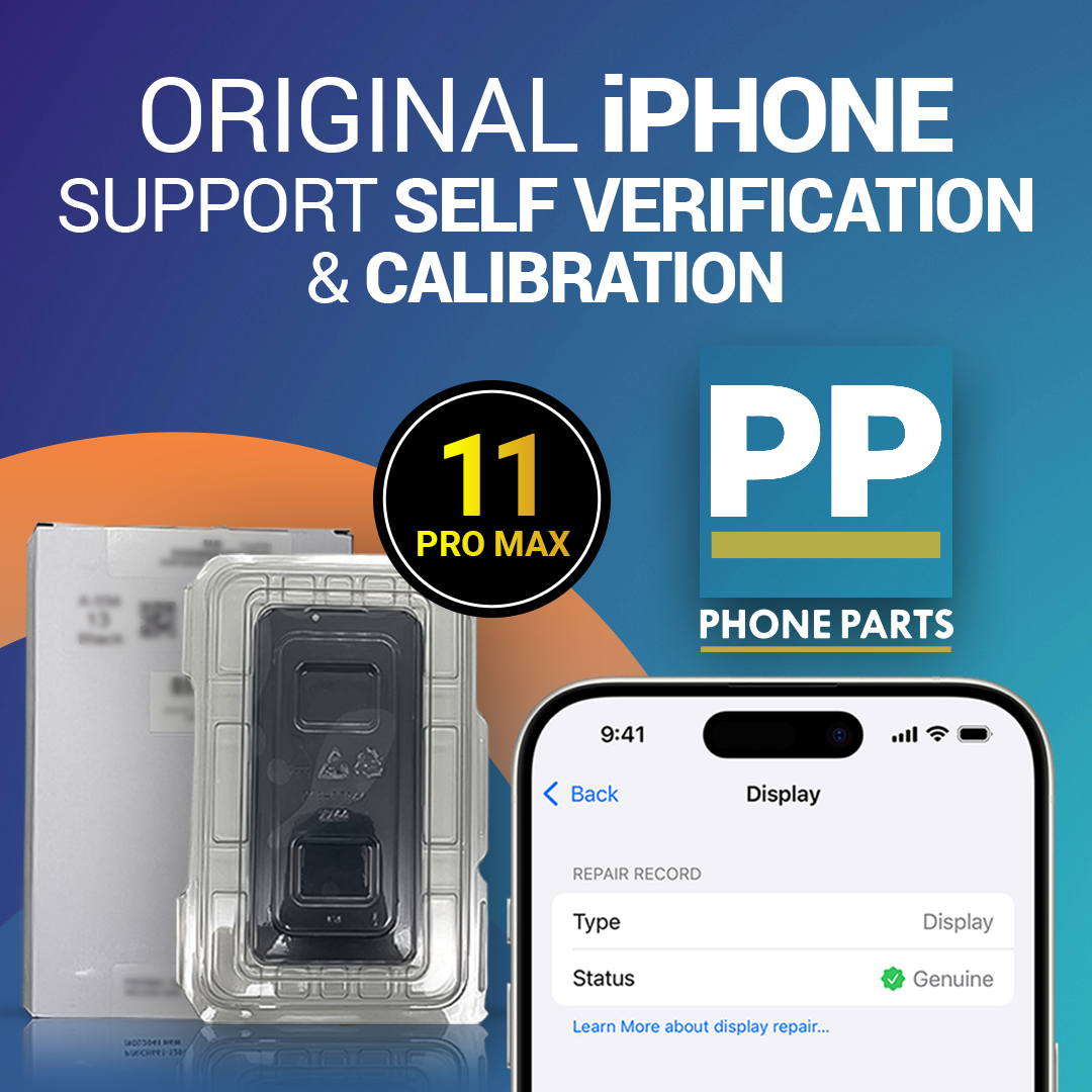 Genuine iPhone 11 Pro Max Service Pack LCD Assembly Black (Calibrate-able) – A2218, A2161, A2220