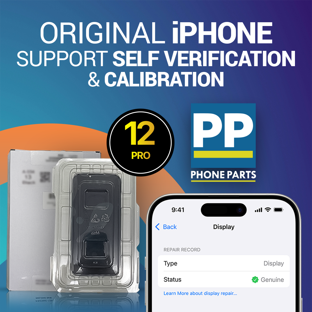 Genuine iPhone 12 Pro Service Pack LCD Assembly Black (Calibrate-able) A2406, A2407, A2408