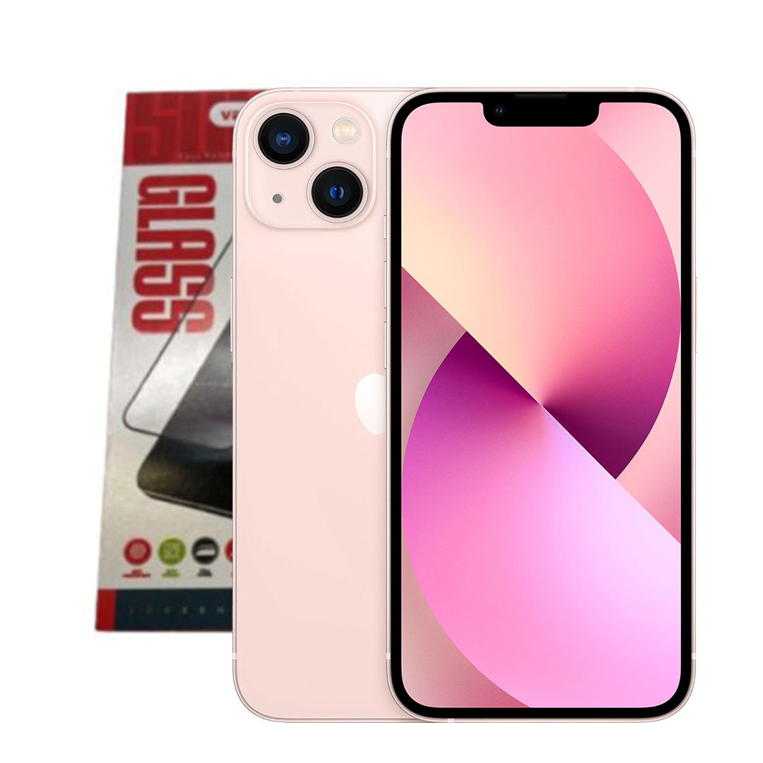 iPhone 13 Full Glue Tempered Glass – Black
