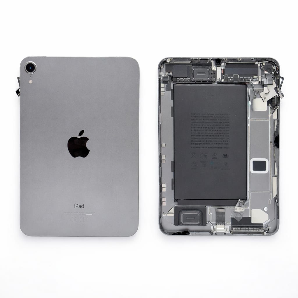 For Apple iPad Mini 6 Original Pull- Reclaimed Back Housing with Parts & Battery – Grey