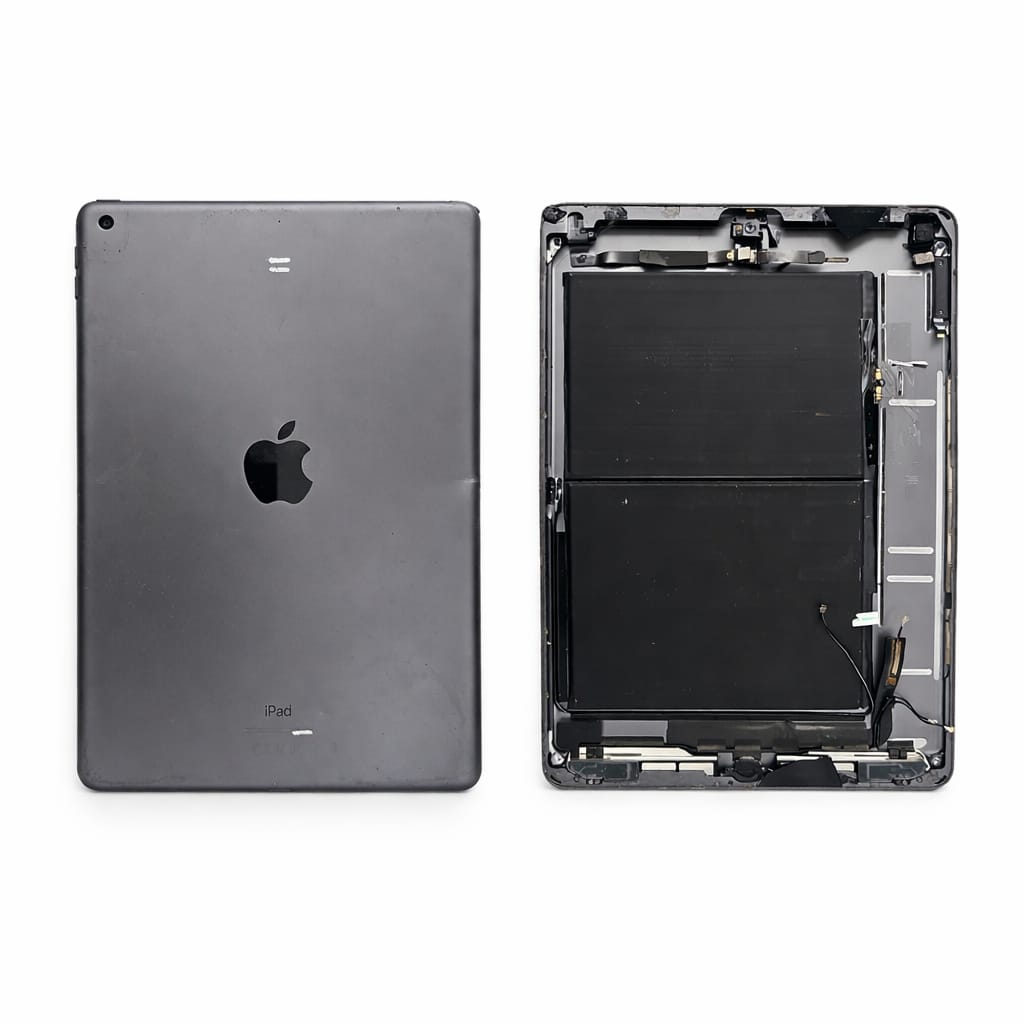 FOR APPLE IPAD 8 ORIGINAL PULL – RECLAIMED BACK HOUSING WITH PARTS & BATTERY – GREY