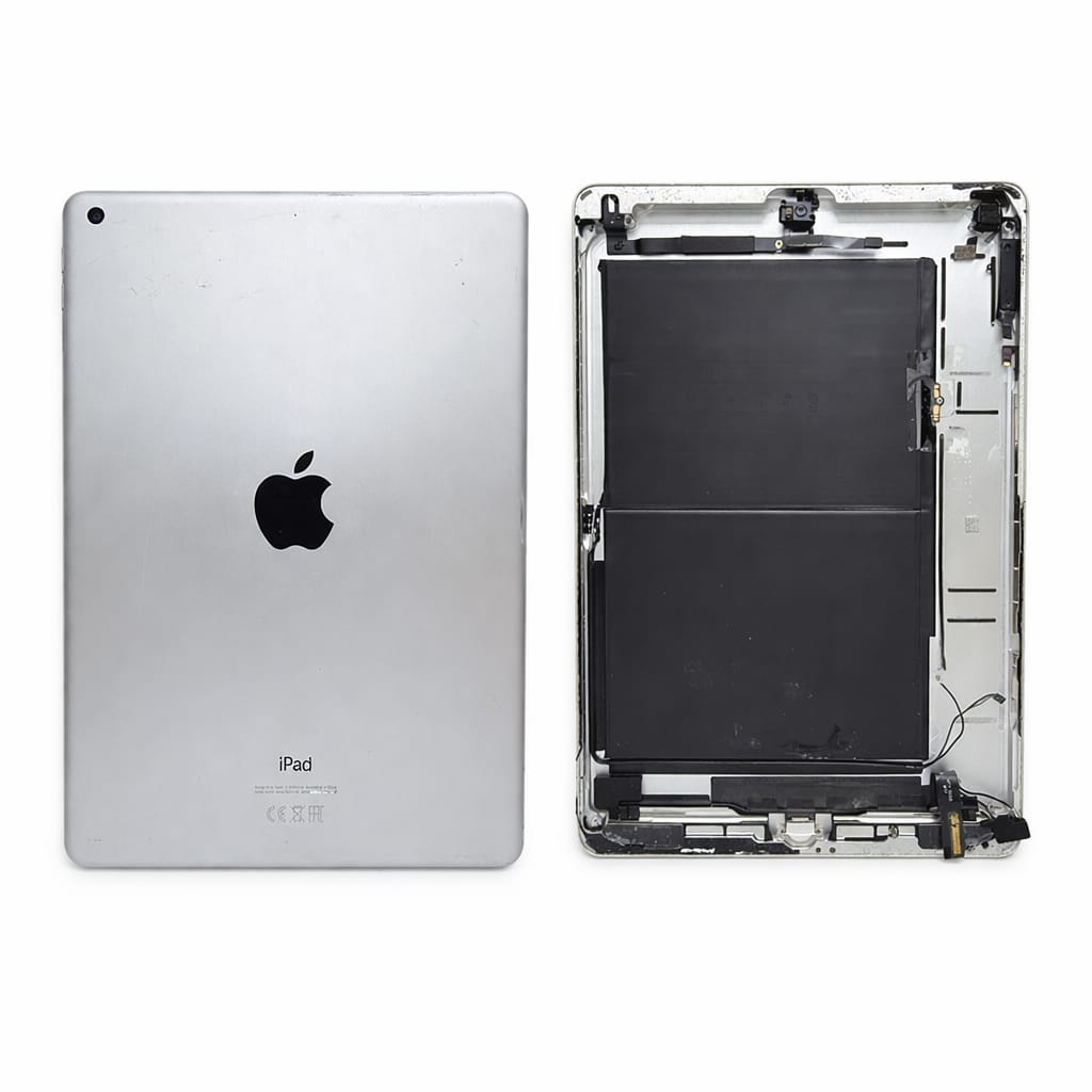 FOR APPLE IPAD 8 ORIGINAL PULL – RECLAIMED BACK HOUSING WITH PARTS & BATTERY – SILVER