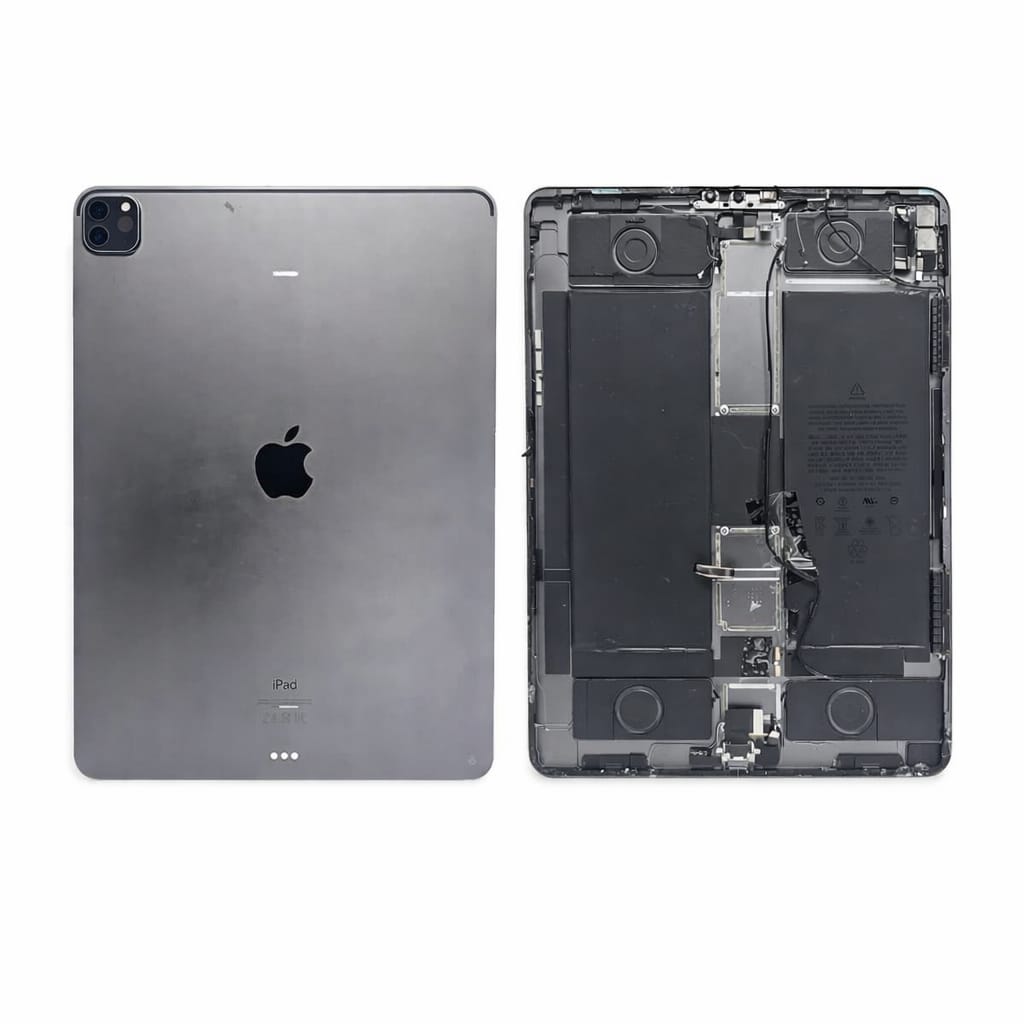 FOR APPLE IPAD PRO 12.9 4TH GEN ORIGINAL PULL – RECLAIMED BACK HOUSING WITH PARTS & BATTERY – GREY