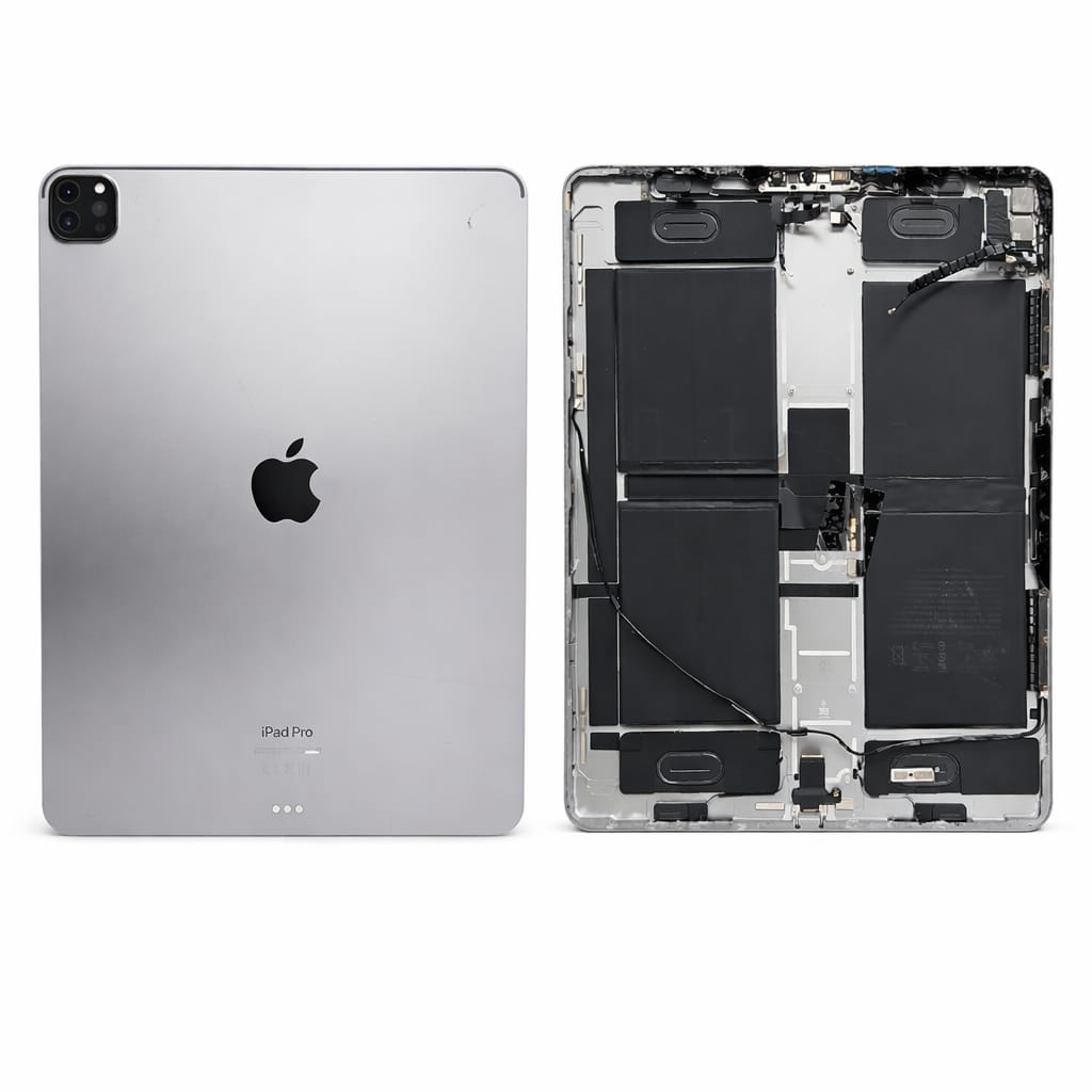 FOR APPLE IPAD PRO 12.9 6TH GEN ORIGINAL PULL – RECLAIMED BACK HOUSING WITH PARTS & BATTERY – GREY