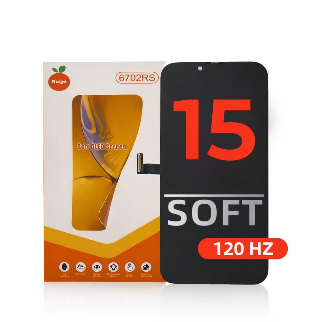 IPHONE 15 120HZ SOFT OLED LCD SCREEN RJ