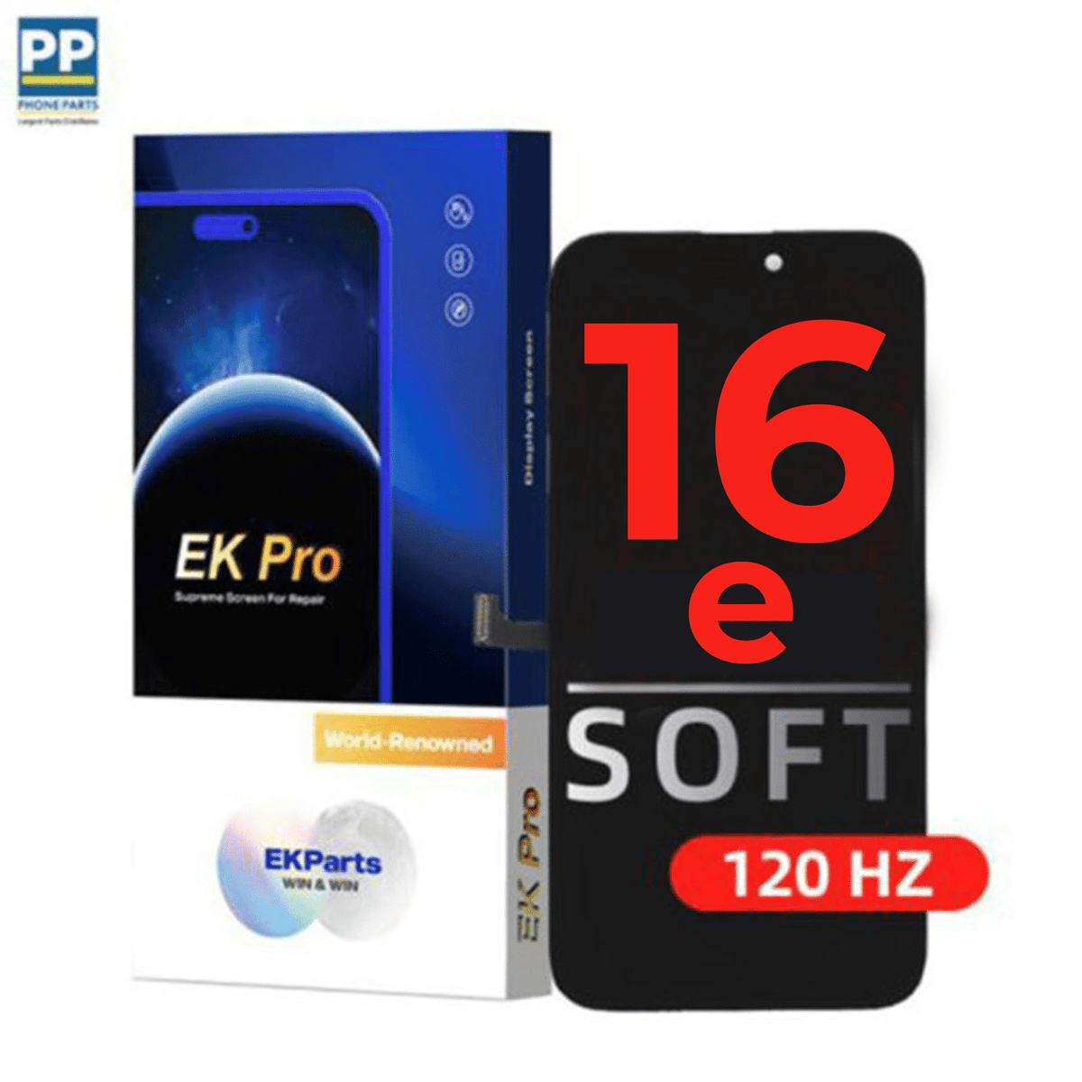 EK Pro COF FHD 120hz Soft OLED LCD Screen For iPhone 16e