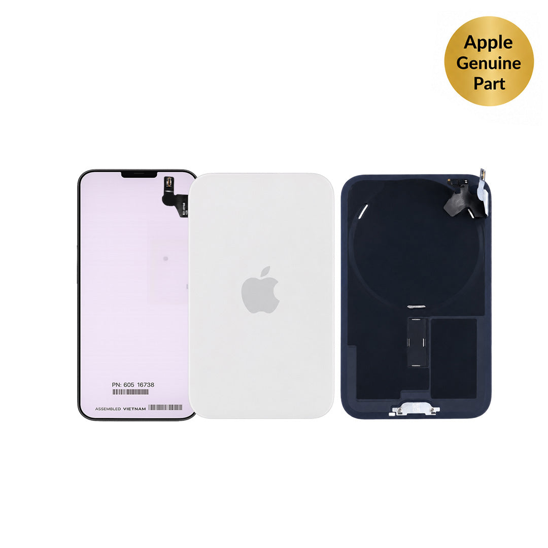 Apple Original Back Glass with MagSafe Magnet & NFC & Flashlight Flex For iPhone 17 Pro Max Silver – 661-56053