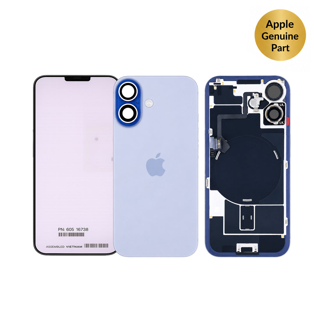 Apple Original Back Glass with MagSafe Magnet & NFC & Flashlight Flex For iPhone 17 Mist Blue – 661-56059