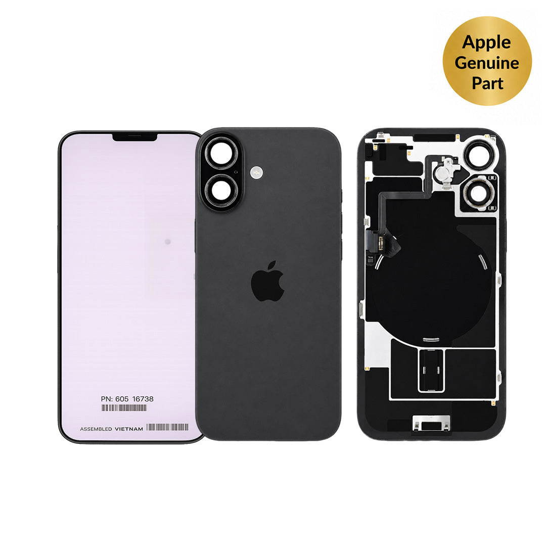 Apple Original Back Glass with MagSafe Magnet & NFC & Flashlight Flex For iPhone 17 Black – 661-56057
