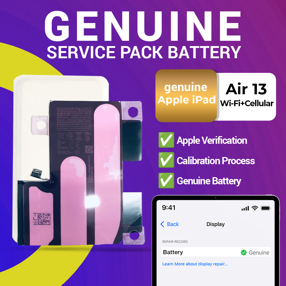 Genuine Apple iPad Air 13 M3 (2025) Service Pack Battery Wi-Fi + Cellular A3269