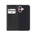 Wallet Flip Case For iPhone 16 – Black