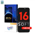 EK Pro COF FHD 120hz Soft OLED LCD Screen For iPhone 16