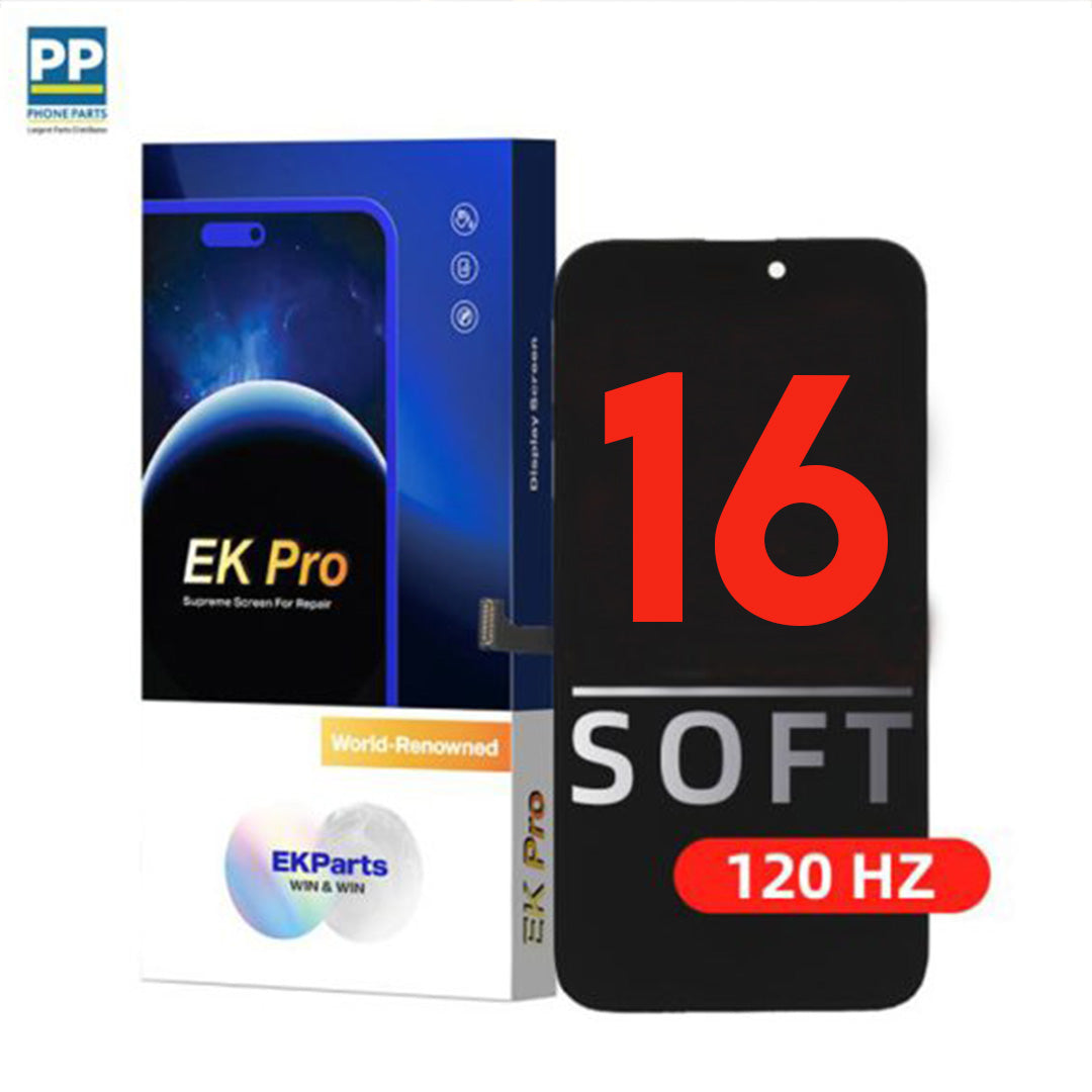 EK Pro COF FHD 120hz Soft OLED LCD Screen For iPhone 16