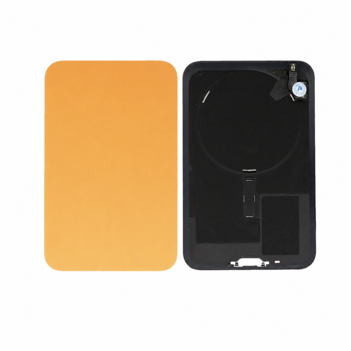 For iPhone 17 Pro Max Rear Back Glass with Holder Cosmic Orange