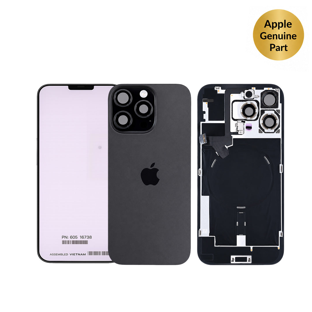 Apple Original Back Glass with MagSafe Magnet & NFC & Flashlight Flex For iPhone 16 Pro Black Titanium – 661-42722