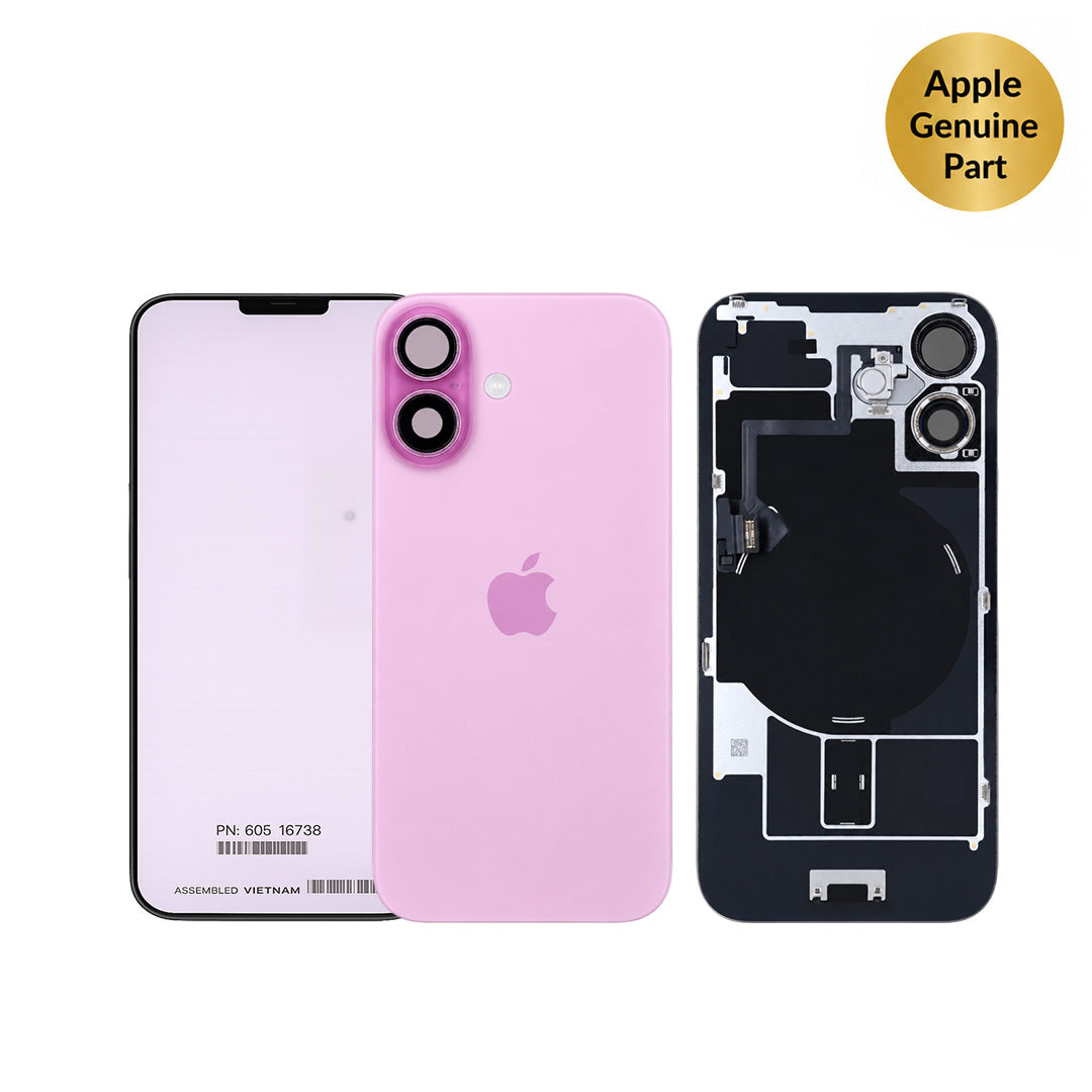 Apple Original Back Glass with MagSafe Magnet & NFC & Flashlight Flex For iPhone 16 Plus Pink – 661-49567