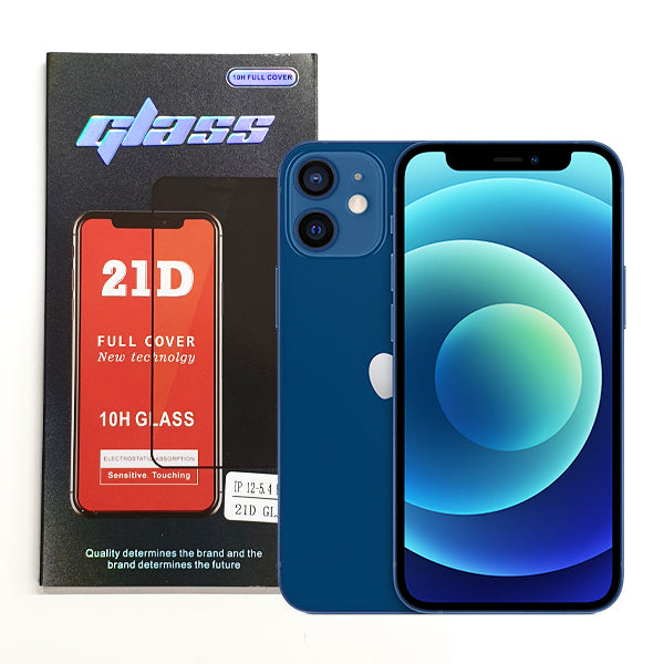 iPhone 12 Mini 5.4 inch Full Glue 21D Tempered Glass Screen Protector