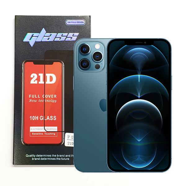 iPhone 12 Pro Max 6.7 inch Full Glue 21D Tempered Glass Screen Protector