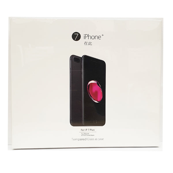New iPhone 7 Plus Tempered Glass & Case