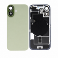 For iPhone 17 Rear Back Glass with Holder & Magnetic Ring Sage