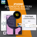 Diagnosable Battery for iPhone 13 with OEM IC and PCB Board, No Pop-Up, No Soldering Required
