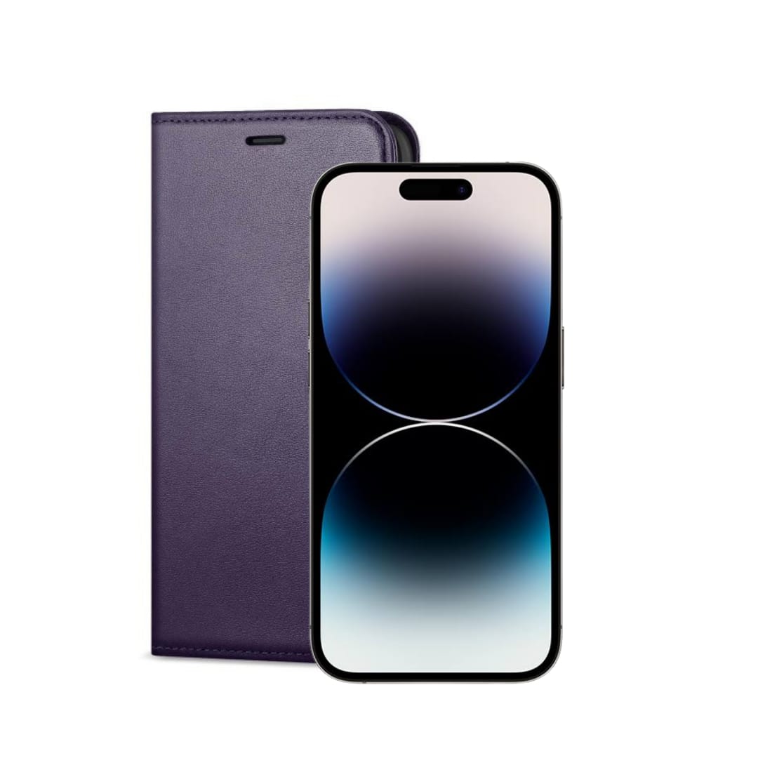 Wallet Flip Case For iPhone 14 Pro- Black