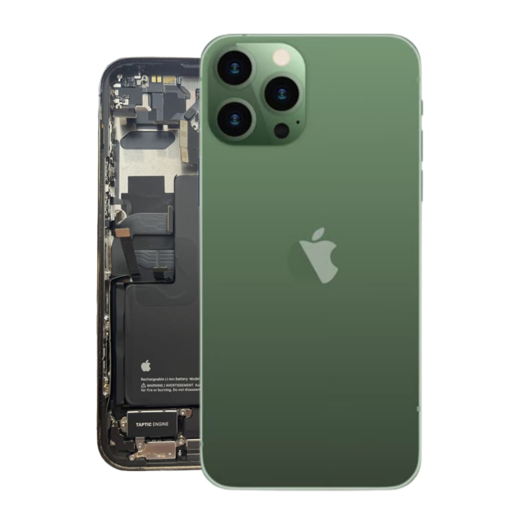 Original Pull – Reclaimed Back Housing with Parts and Battery For iPhone 13 Pro Max Grade A – Green