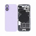 For iPhone 17 Rear Back Glass with Holder & Magnetic Ring Lavender