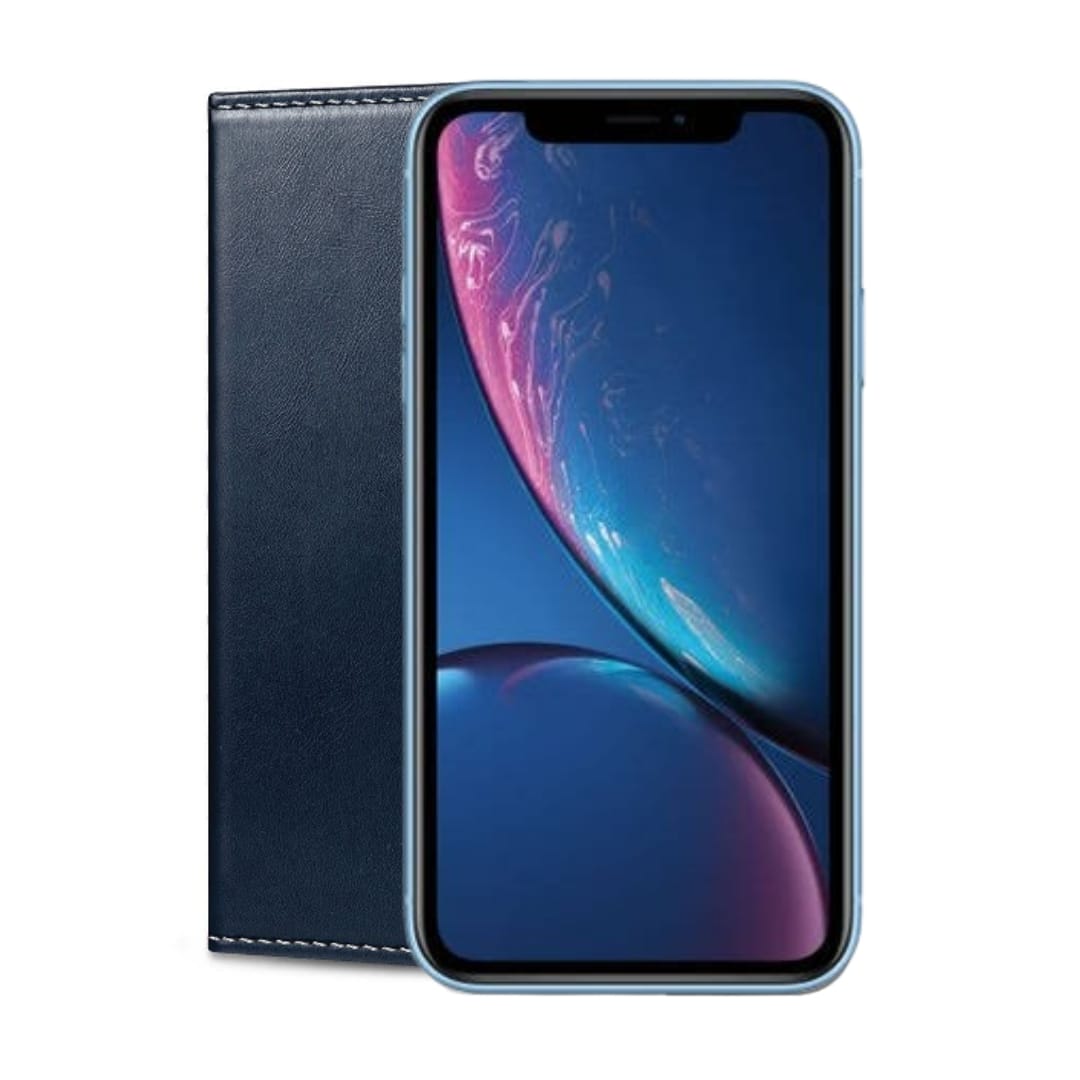 Wallet Flip Case For iPhone XR – Black